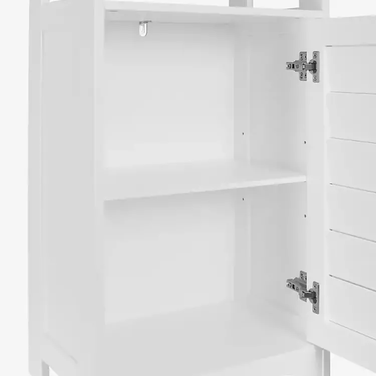 Kirklands Home Bathroom Furniture|Shutter Single Door Storage Cabinet White