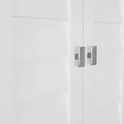 Kirklands Home Bathroom Furniture|Shutter Two Door Corner Storage Cabinet White