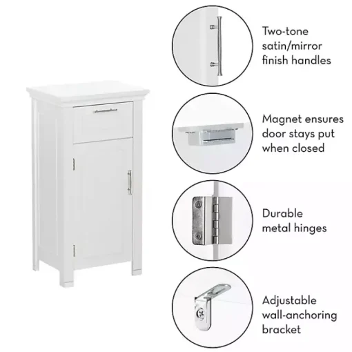 Kirklands Home Cabinets & Sideboards|Single Drawer Cabinet White
