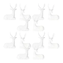 Sitting Reindeer Statues, Set of 12 Christmas Decorations