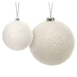 Snowball Tree Ornaments, Set of 6 Christmas Ornaments