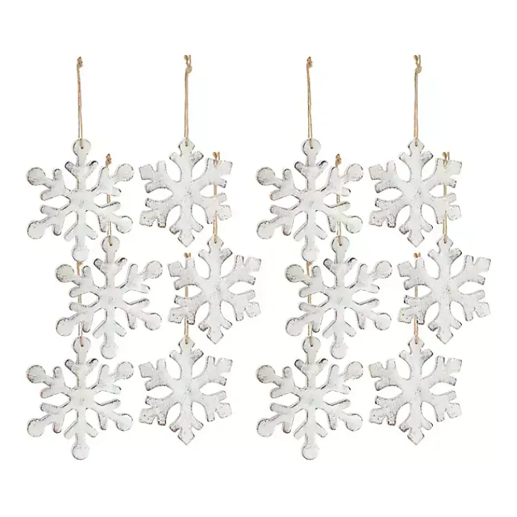 New Snowflake 12-pc. Christmas Ornament Set Christmas Ornaments