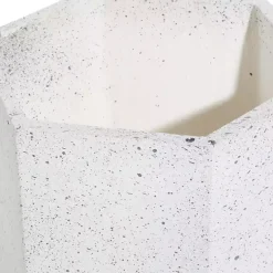 Kirklands Home Planters|Speckled Planters with Wooden Legs, Set of 2 White