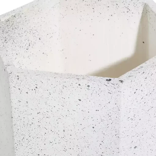 Kirklands Home Planters|Speckled Planters with Wooden Legs, Set of 2 White