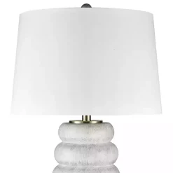 Kirklands Home Table Lamps|Stacked Bubble Table Lamp White