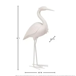 Clearance Standing Egret Statue, 15 in. Statues & Figurines