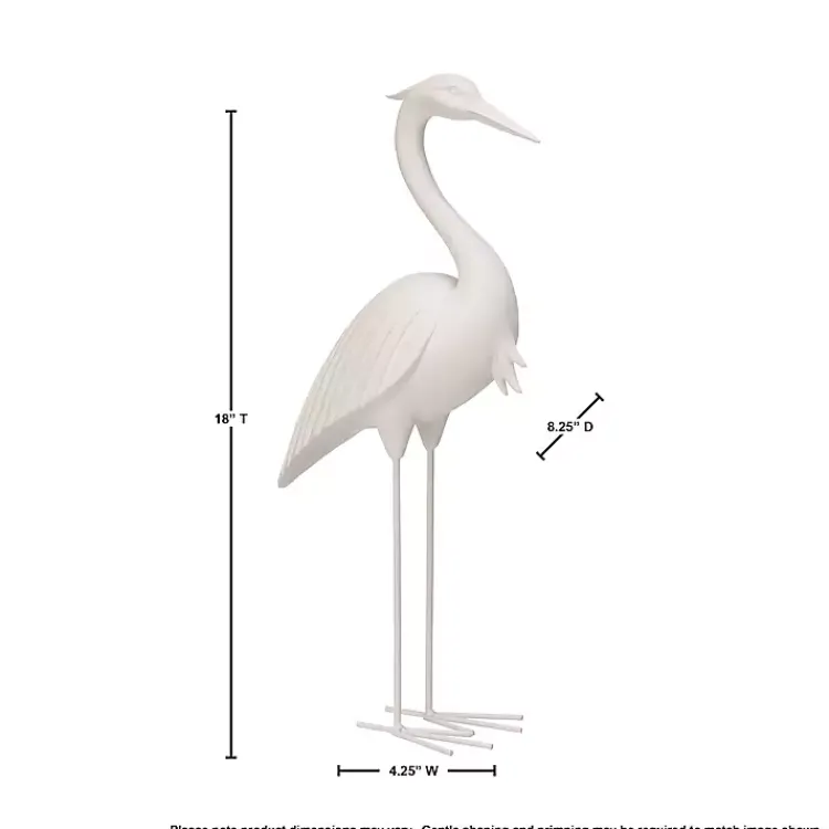 Sale Standing Egret Statue, 18 in. Statues & Figurines