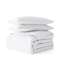 Kirklands Home Quilts|Stitched Diamond 3-pc. King Quilt Set White