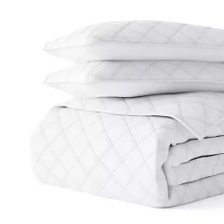 Kirklands Home Quilts|Stitched Diamond 3-pc. King Quilt Set White
