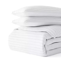 Kirklands Home Quilts|Stitched Stripes 3-pc. Queen Quilt Set White