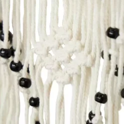 Kirklands Home Wall Plaques|Tasseled Macrame Wall Hangings, Set of 3 White