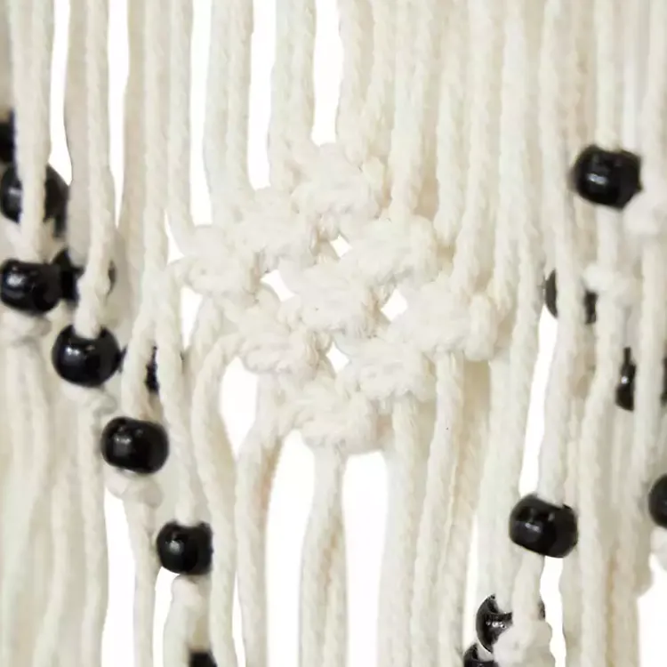 Kirklands Home Wall Plaques|Tasseled Macrame Wall Hangings, Set of 3 White