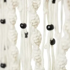 Kirklands Home Wall Plaques|Tasseled Macrame Wall Hangings, Set of 3 White