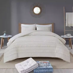 Kirklands Home Comforters|Tassels California King 3-pc. Comforter Set White