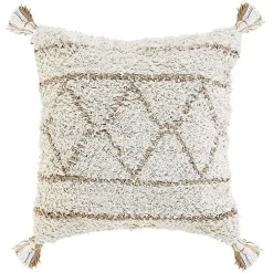 Sale White Textured Diamond Throw Pillow Pillows