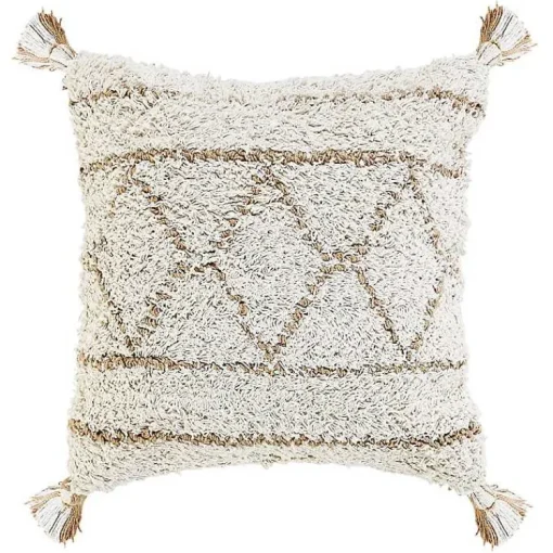 Sale White Textured Diamond Throw Pillow Pillows