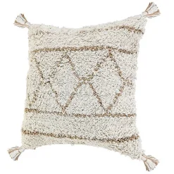 Sale White Textured Diamond Throw Pillow Pillows