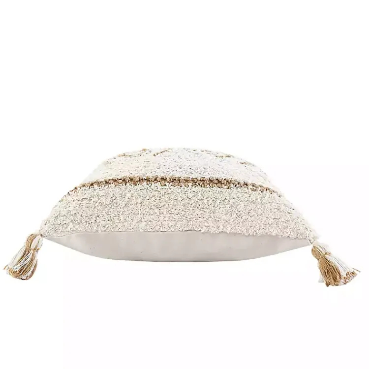 Sale White Textured Diamond Throw Pillow Pillows