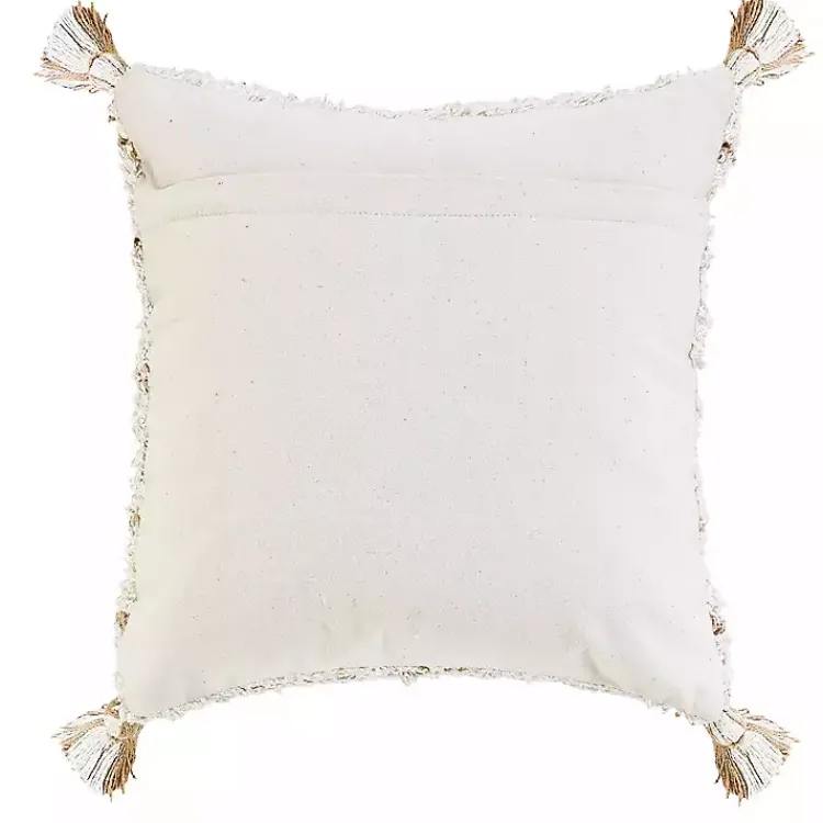 Sale White Textured Diamond Throw Pillow Pillows