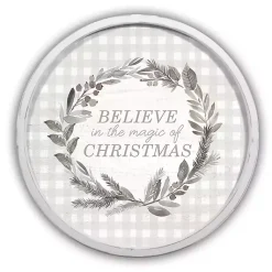 New The Magic of Christmas Round Wall Plaque Christmas Art & Wall Decor