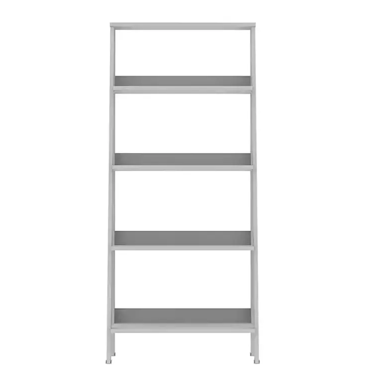 Kirklands Home Office Furniture|4-Tier Ladder Bookshelf White