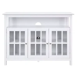 Kirklands Home Tv Stands & Media Consoles|Tiered Deluxe Cali Media Cabinet White