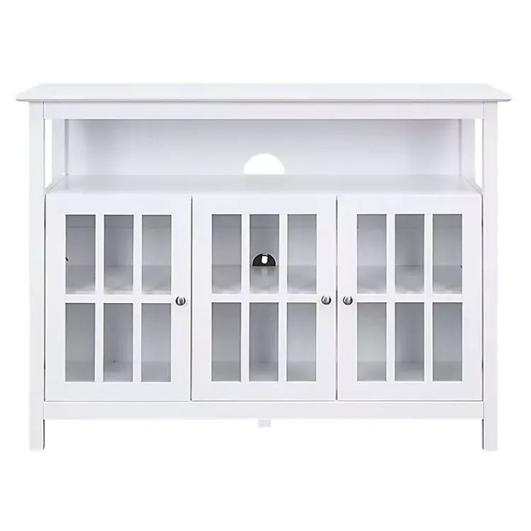 Kirklands Home Tv Stands & Media Consoles|Tiered Deluxe Cali Media Cabinet White