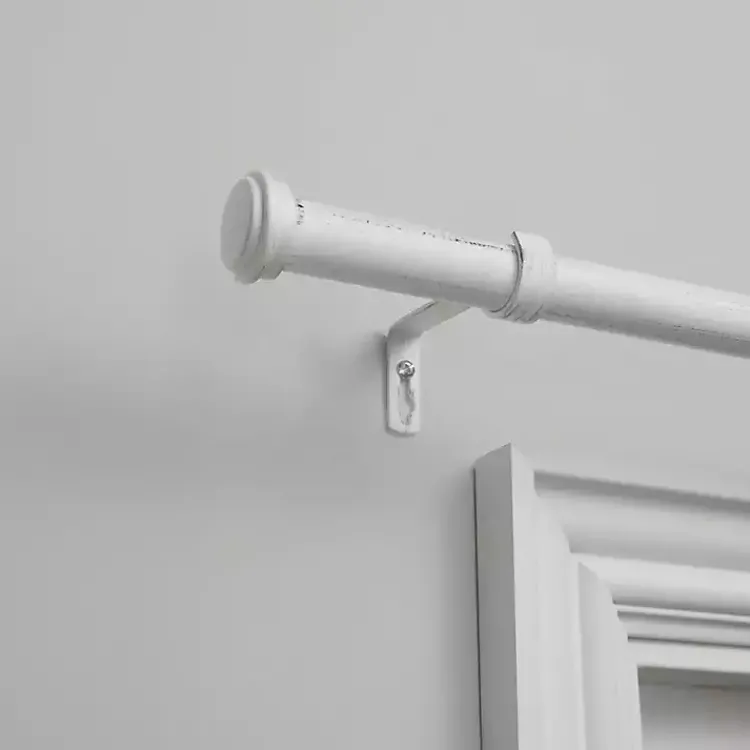 Kirklands Home Outdoor Curtains|Topper Outdoor Curtain Rod, 160 in. White