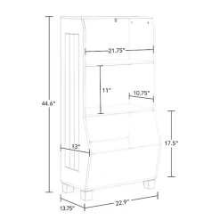 Kirklands Home Bookshelves|White Toy Organizer Cubby Bookshelf