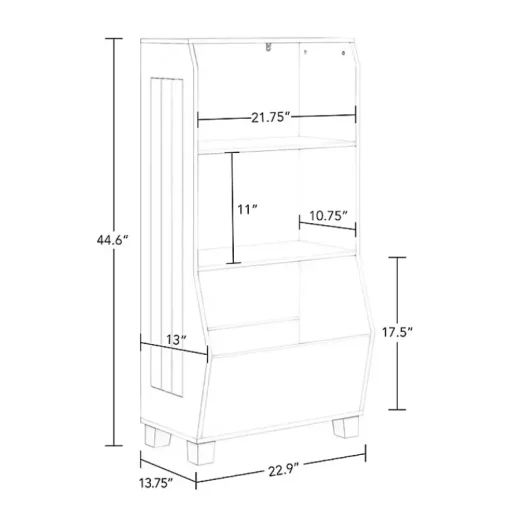 Kirklands Home Bookshelves|White Toy Organizer Cubby Bookshelf