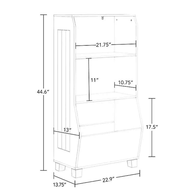 Kirklands Home Bookshelves|White Toy Organizer Cubby Bookshelf