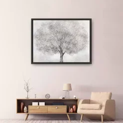 Kirklands Home Canvas Art|White Tree Blossoms Framed Canvas Print