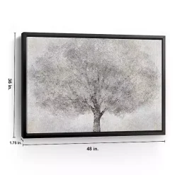 Kirklands Home Canvas Art|White Tree Blossoms Framed Canvas Print