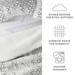 Kirklands Home Quilts|White Trellis Reversible 3-pc. King Quilt Set