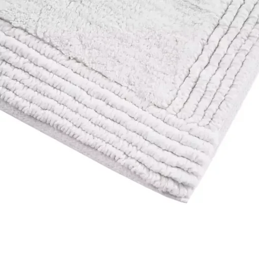 Kirklands Home Bathroom Rugs|Tufted Reversible Bath Runner White