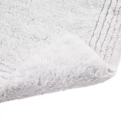 Kirklands Home Bathroom Rugs|Tufted Reversible Bath Runner White