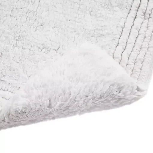 Kirklands Home Bathroom Rugs|Tufted Reversible Bath Runner White