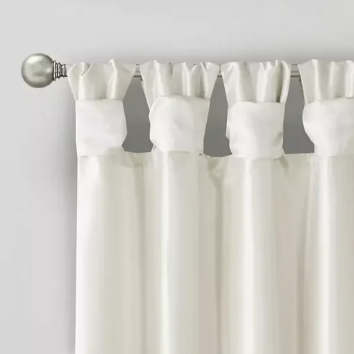 Kirklands Home Curtains & Drapes|Twist Top Curtain Panel, 108 in. White