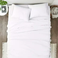 Kirklands Home Bed Sheets|Ultra Soft 4-pc. California King Sheet Set White