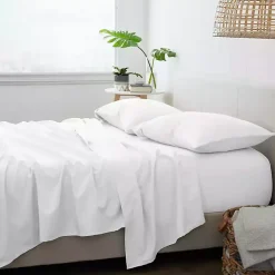 Kirklands Home Bed Sheets|Ultra Soft 4-pc. Queen Sheet Set White