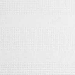 Kirklands Home Shower Curtains|Waffle Cotton Shower Curtain White