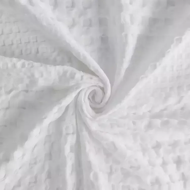 Kirklands Home Shower Curtains|Waffle Cotton Shower Curtain White