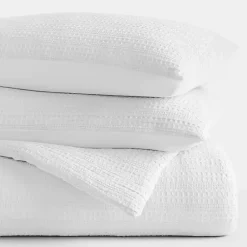 Kirklands Home Comforters|Waffle Ultra-Soft 3-pc. Queen Comforter Set White