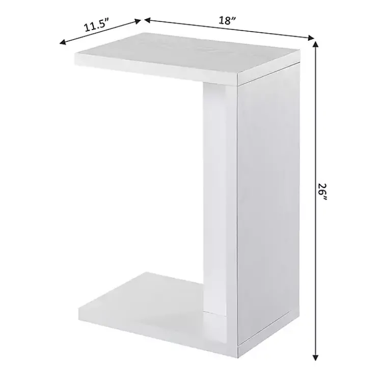 Kirklands Home Accent & End Tables|Wakefield C-Table White