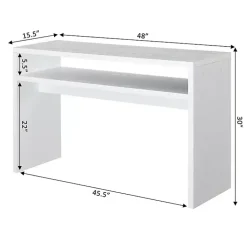 Kirklands Home Console Tables|Wakefield Tiered Console Table White