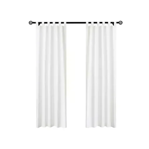 Kirklands Home Curtains & Drapes|Weathermate Blackout Curtain Panel, 95 in. White