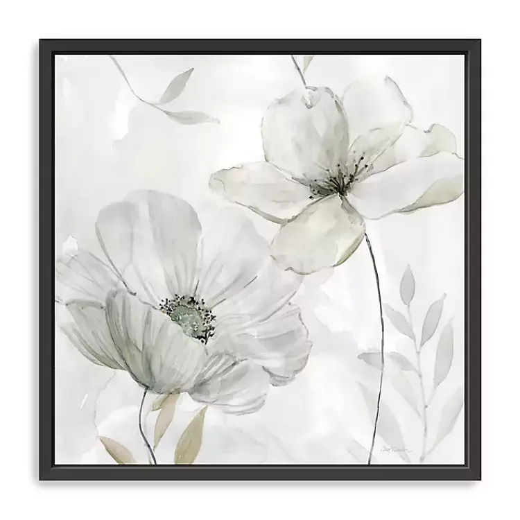 Kirklands Home Canvas Art|White Whispers II Framed Canvas Art Print, 22x22