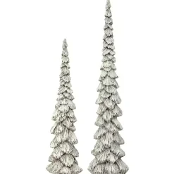 Outlet Winter Forest Trees, Set of 2 Christmas Decorations