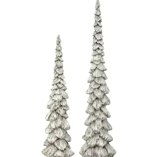 Outlet Winter Forest Trees, Set of 2 Christmas Decorations