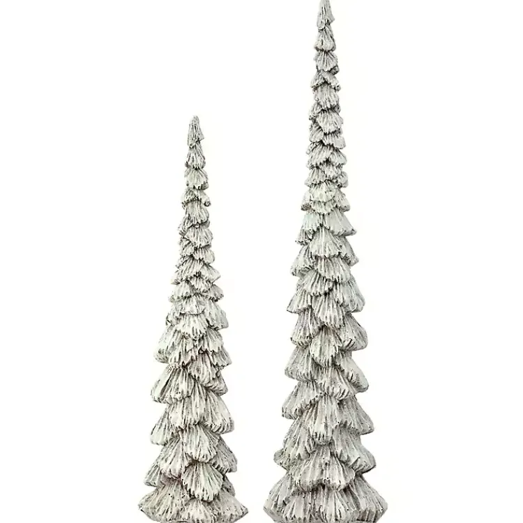 Outlet Winter Forest Trees, Set of 2 Christmas Decorations